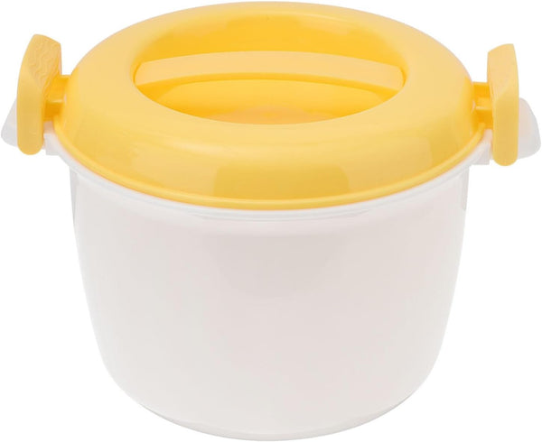 HEMOTON Microwave Rice Cooker: 2L Pasta Cooker Maker, Oven Rice Cooker Steamer for Rice, Chicken, Pasta