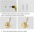 ZUONAI Gold Coat Hooks 2 Pack – Heavy Duty Brushed Brass Wall Hooks for Coats, Hats, Jackets, Keys