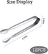 JCREN 12 Pack Serving Tongs, Small Food-Grade 304 Stainless Steel Utensils for Catering & Parties