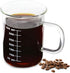 Novelty 14 Ounces Laboratory Beaker Mug - Heat Resistant Borosilicate Glass with Accurate Measurement Markings,