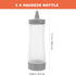 3 Pack 12 oz UPKOCH Inverted Condiment Squeeze Bottles, Upside Down Plastic Sauce Dispenser with Caps, Container