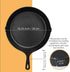 Utopia Kitchen Saute Fry Pan - Chefs Pan, Pre-Seasoned Cast Iron Skillet, 10.25 Inch Frying Pan for Indoor & Outdoor
