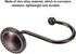 Rustproof Antique Decorative Shower Curtain Hooks, 12pcs Oil Rubbed Bronze Ring Holders for Bathroom Shower Rods