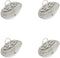4 Pack Round Tea Strainer for Spout Inside, 1.52" Diameter, Stainless Steel Kettle Spout Filter for Teapot, Small,