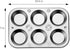 DecorRack 2 Pack Non-Stick Muffin Pans, 6-Cup, Bakeware for Baking Cupcakes (Pack of 2) by DecorRack