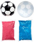 Ultimate Party Supplies Gender Reveal Soccer Ball | Blue and Pink Powder Kit | Non-Transparent | Gender Reveal Party