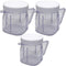 3pcs 4937 Mini 1-cup Clear Plastic cup with lid,Compatible with Oster Fusion blenders, Osterizer Blenders & Kitchen centers blender, Mini Blend blender &Blend N Store blender(3) by joystar