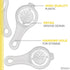 3 2.36" 4.96" Pcs Egg Separator for Raw Eggs - Egg Yolk Separator Tool with Hang-On Bowl Design for Less Mess, ABS