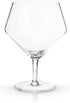 Viski Raye Angled Stemmed Gin and Tonic Glasses, Set of 2, Premium Crystal Clear Cocktail Gin Glasses for Gin Lovers