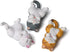 3 Pcs Fun Cat Fridge Magnets, Kroysea Cute Decorative Strong Magnets for Whiteboard, Kitchen, Office