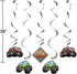 5 39" Creative Converting Monster Truck Dizzy Danglers, ct, Multi-colored