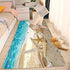 3D Non Slip Bath Rugs Sponge Foam for Bathroom,Durable Flannel Mat Bright Print rug for Living Room, Absorbent water