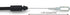 Flapper Style Recliner Release Handle, Replacement for Lane and Action Recliners, 2 5/8" Exposed Wire, Black