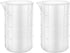 Gartful 700ml Extra Large Silicone Measuring Cups Set of 2, Nonstick Reusable Craft Mixing Cups for Epoxy, 23 oz