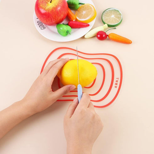 Flexible Transparent Cutting Board, Kitchen PP Chopping Boards in Four Colors