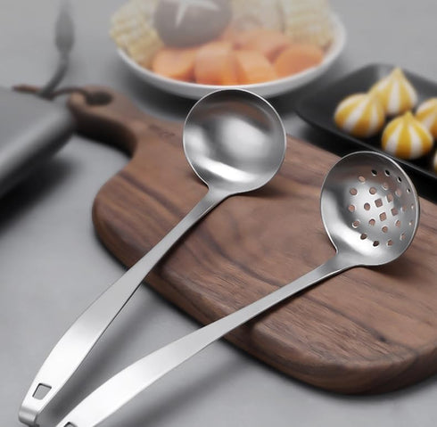 Tenta Kitchen 2oz/56ml Stainless Steel Small Soup Ladle Spoon - One-piece Professional Ladle with Hook
