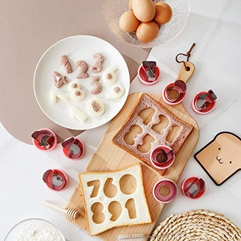 Stainless Steel Cookie Cutters Set for Fun Food, 23 Pcs Big and Small Animal Shapes for Boys and Girls