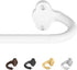 Wrap Around Curtain Rods - White Curtain Rods 28 to 60 Inch, 5/8 Inch Adjustable Blackout Curtain Rod, Aluminum Curtain