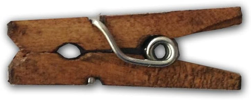 LWR CRAFTS Wooden Mini Clothespins, 200 Per Pack, 1" (Jacobean)