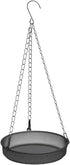 Wild Bird Feeder Tray, 7 Inch Hanging Steel Dish for Outdoor Garden & Yard, Strong Mesh Platform