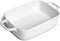 Small Baking Dish, Rectangular Baking Pan with Handles, White Porcelain Casserole Dish for 1 or 2