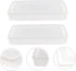 HOMSFOU 2pcs Large Dumpling Box Containers for Fridge, Stackable Food Storage Bins, Refrigerator Box Kitchen Supply