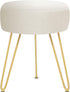 GERANT Multifunctional Vanity Stools - Velvet Round Ottoman Modern Dressing Stool -Upholstered