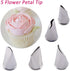 BeeSpring Rose Petal Nozzles - DIY Stainless Steel Icing Piping Tips for Cake Decoration, Ideal Pastry Tools Kit