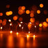 YKB 6 Pack Orange Fairy String Lights, Battery Operated Starry String Lights on 3.3ft/1m Silvery Copper Wire
