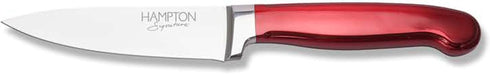 Hampton Forge Red Rorik Paring Knife, 3.5" with Clear Blade Guard, 0.25 LB