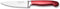 Hampton Forge Red Rorik Paring Knife, 3.5" with Clear Blade Guard, 0.25 LB