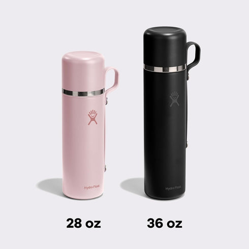 28 Oz Hydro Flask Hot Flask & Cup Insulated Stainless Steel, Hot Drink Travel Container for Coffee, Tea, & Soup Black