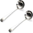 7.6'' Gravy Ladle Sauce Soup Spoon - Heavy Duty 18/10 Stainless Steel for Small Dishes (2 pcs)