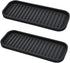 Silicone Sponge Holder Kitchen Sink Organizer Tray Dish Caddy with Soap Dispenser, Scrubber Spoon Holder (Black, 2 Pack)