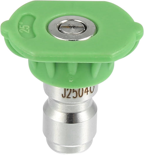 X AUTOHAUX 25 Degrees High Pressure Washer Spray Nozzle Tips, Quick Connector Green, 5 Pcs
