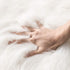 3x5 MIULEE Luxury Soft Fluffy Area Rug Feet, Faux Fur Sheepskin Rug Decorative Plush Shaggy Carpet for Christmas Decor