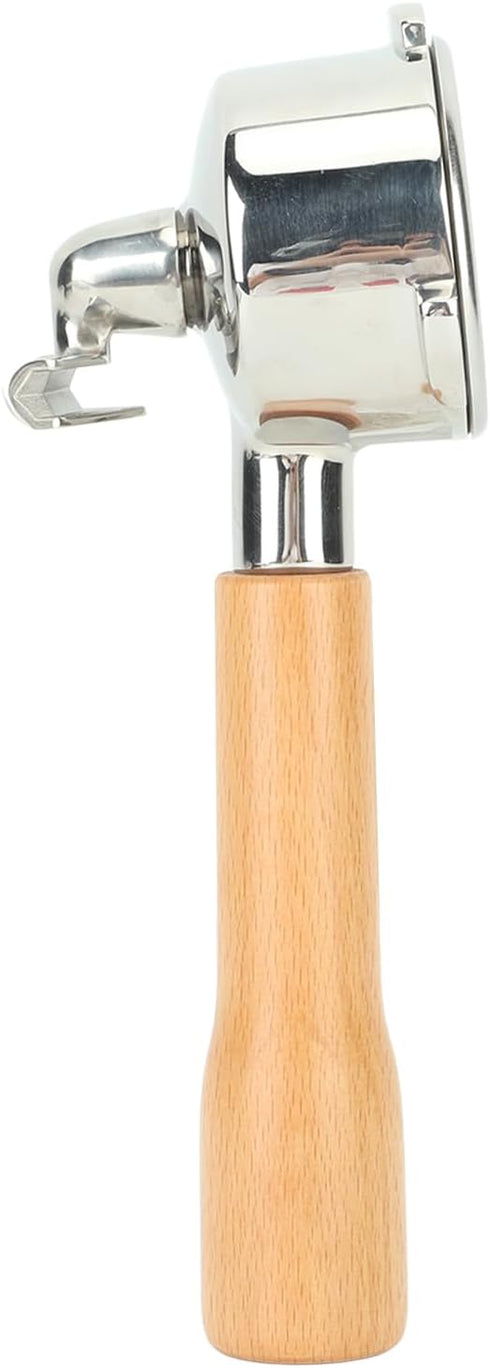 Coffee Portafilter with Double Spouts, 54mm Filter Basket, Solid Wood Handle, Fits Breville 870 880 Coffee Machine (C1