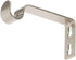 Ivilon Fixed Brackets for Curtain Rods, Set of 2, for 1/2 or 5/8 Inch Rods, Brushed Nickel