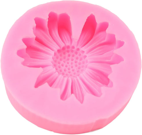 Chrysanthemum Flower Silicone Mold, Daisy Flower Fondant Cake Molds for Cake Decoration & Cupcake Topper