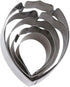 KALAIEN 5pcs Stainless Steel Peony Cutter, 2pcs Fondant Silicone Mold for Sugarcraft Flower Making