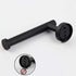 GERZ Bathroom Toilet Paper Holder, SUS 304 Stainless Steel Matte Black Wall Mount Tissue Roll Holder