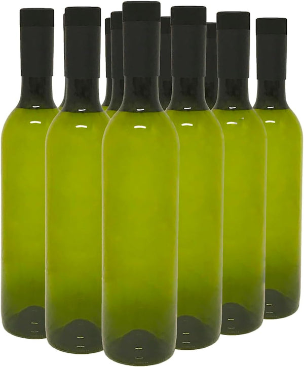 nicebottles Plastic Wine Bottles & Screw Caps, Green, 750ml - Pack of