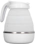 Folding Electric Kettle, US Plug 110V 400W Collapsible Hot Water Kettle with Detachable Power Cord, White