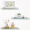 SAYAYO Glass Floating Shelves for Wall, Tempered Glass Shelves for Bathroom, Living