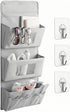 Wall Hanging Organizer Canvas with Pockets, Waterproof Oxford Cloth Storage Bag for Kitchen, Bedroom, Bathroom, Office