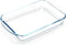 NUTRIUPS 2.6 Quart Glass Baking Dish, Rectangular Tempered Glass Casserole Dish for Oven Cooking