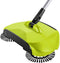 Healifty Mini Manual Sweeper 3 in 1 Carpet Cleaning Hand Push Dustpan Trash Bin Mop (Green) 360° Rotating