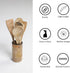 The Art Box Wooden Cooking Spoon Utensils Set of 5 - Kitchen Serving Tools Non-Stick Cookware, 12 Inch Wooden Fork,