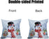 Outdoor Waterproof Christmas Snowman Pillow Cover, 20x20 Inch - Double Sided Holiday Decor Cushion Case for Sofa Couch
