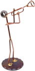 Trumpet Collectible Handmade Metal Art Figurine, Desk Accessories, Office Décor, Musical Instrument